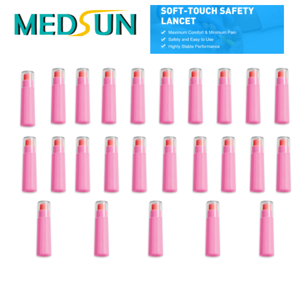 Safety Lancet 21G Pressure Activated for Single Use x 25s
