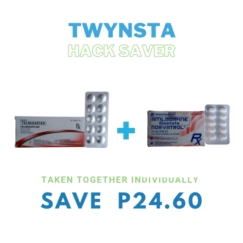 Twynsta (Telmisartan + Amlodipine) 80mg./10mg. Tablet x 1