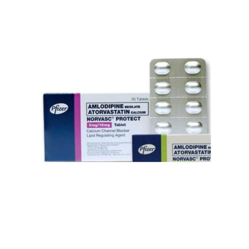 Norvasc Protect/Caduet (Amlodipine+Atorvastatin) 5mg./10mg. Tablet x1