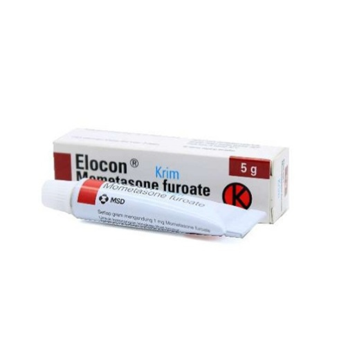 ELOCON Mometasone 1mg./g. (0.1%) Topical Cream 5mg. x 1 Tube