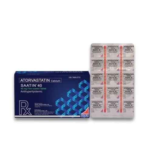 SAATIN (Atorvastatin) 40mg.Tablet x 1