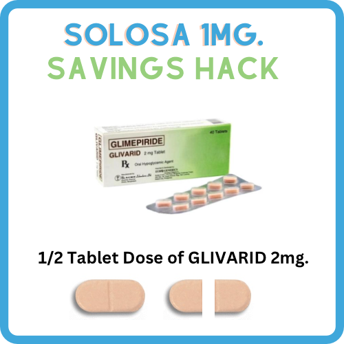 SOLOSA Glimeperide 1mg Tablet x – XalMeds