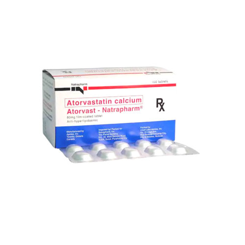 ATORVAST NATRAPHARM  (Atorvastatin) 80mg.Tablet x 1