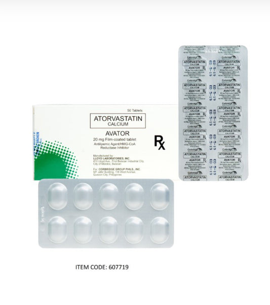 AVATOR (Atorvastatin) 40mg.Tablet x 1