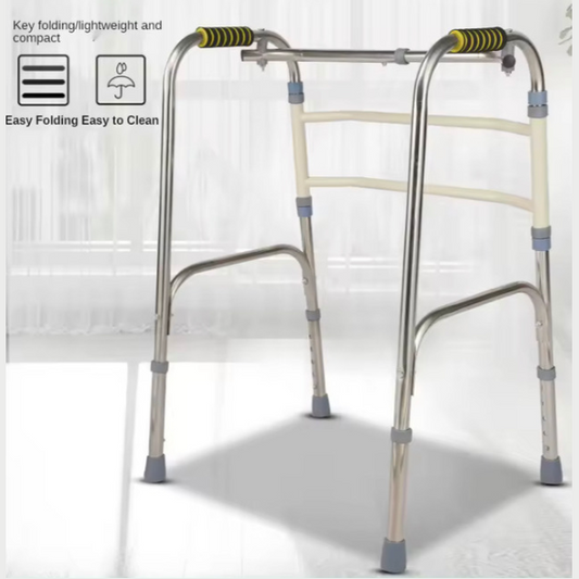 Adult Multifunctional Walking Aid/Walker Foldable Stainless Steel No Wheels x 1 (Metro Cebu Orders Only)