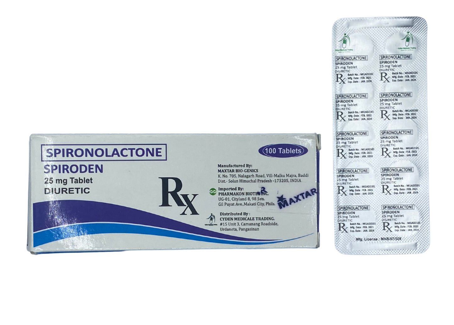 Spironolactone 25mg Tablet x 30 Monthly Maintenance Dose