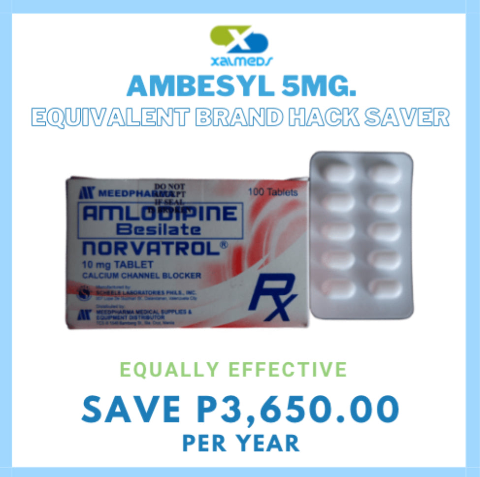 Ambesyl (Amlodipine) 5mg Tablet x 1 - XalMeds