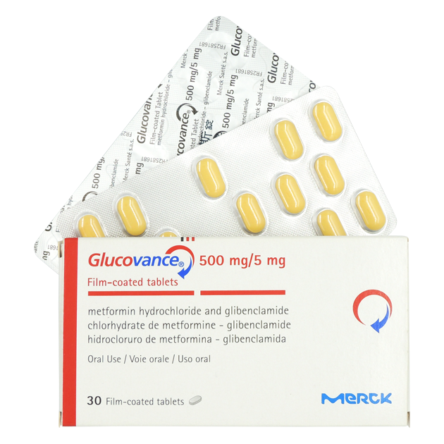 GLUCOVANCE ( Glimeperide + Metformin ) 2mg/500mg Tablet x 1