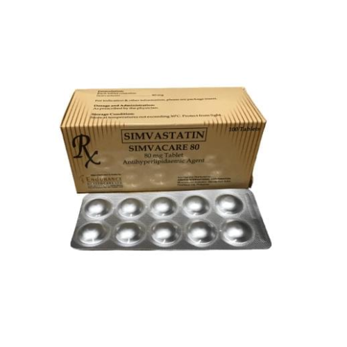Simvastatin 80mg Tablet x 30 Monthly Dose