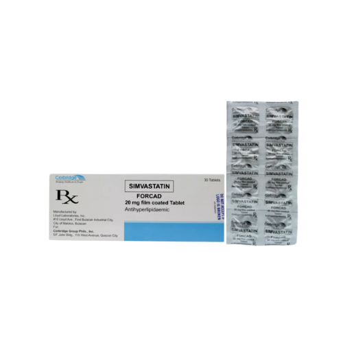 FORCAD Simvastatin 20mg Tablet x 1