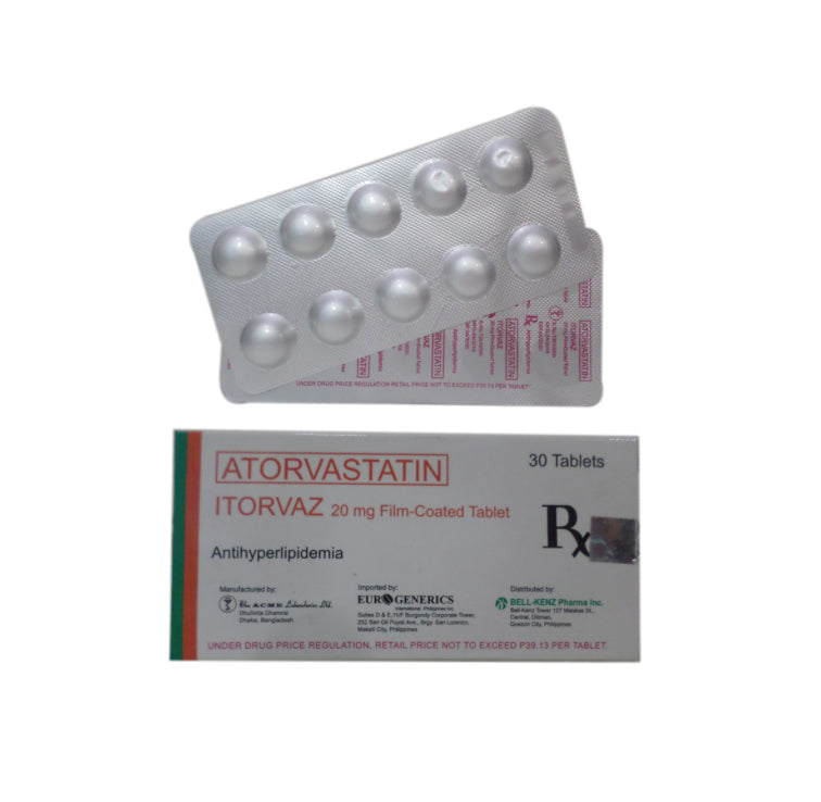 ITORVAZ (Atorvastatin) 20mg.Tablet x 1