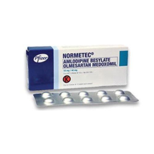 Normetec (Olmesartan + Amlodipine) 40mg.10mg. Tablet x 1