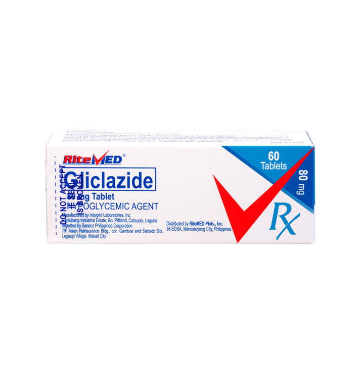 RITEMED  Gliclazide 80mg Tablet x 1