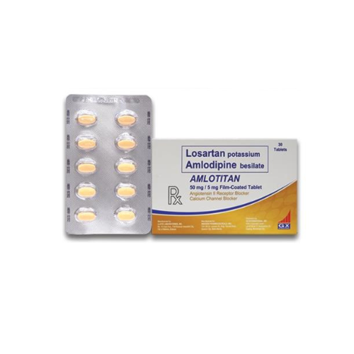 AMLOTITAN (Losartan + Amlodipine) 50mg/5mg Tablet x 1