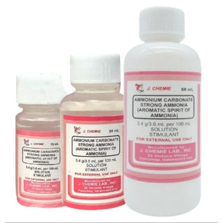 Aromatic  Spirit of Ammonia Ammonium Carbonate x 1 in 15 & 30 ml.