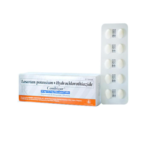 Combizar (Losartan + Hydrochlorothiazide) 50mg/12.5mg Tablet x 1 - XalMeds