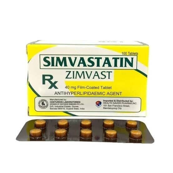 Simvastatin 40mg Tablet x 1