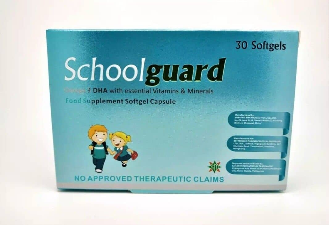 Omega 3 DHA with Essential Vitamins and Minerals For Kids (SCHOOLGUARD)