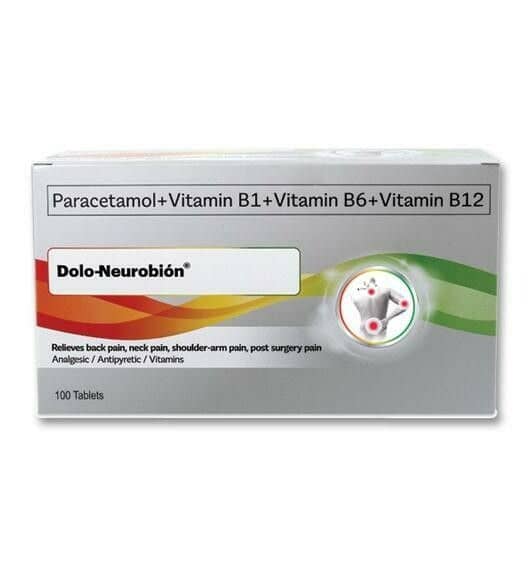 Dolo Neurobion (Paracetamol+Vit. B1+B6+B12 500mg/50mg/100mg/100mg Tablet - XalMeds